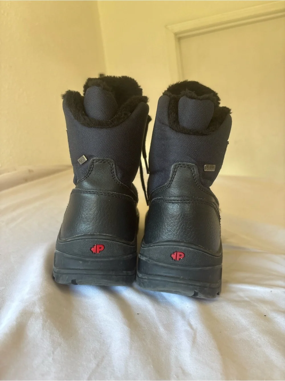 Pajar Black Lace-Up Insulated Boots
